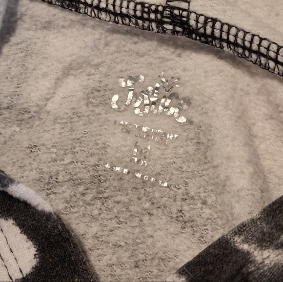 JUSTICE | Black & White Tie-Dye | Girl Small | Hoodie Jogger Set - Picture 5 of 7